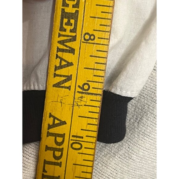 VTG Mens Store At Sears Chevron Pullover Shirt L Black/White 1/2 Zip Grandpa NWT - Picture 15 of 15